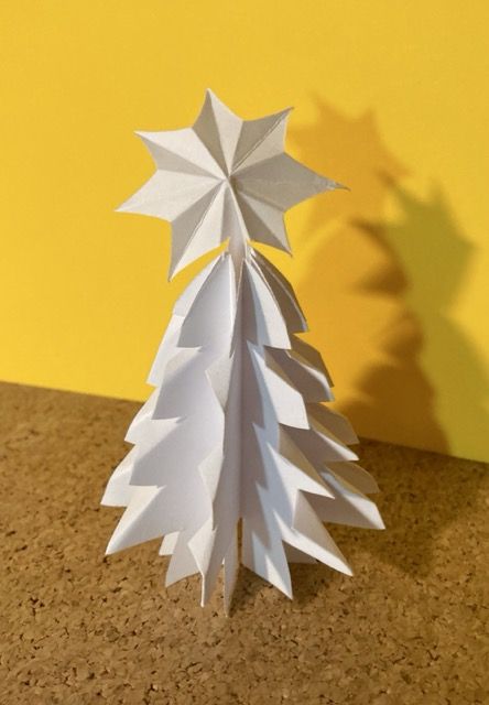 Kirigami vánoční stromeček za 10 minut